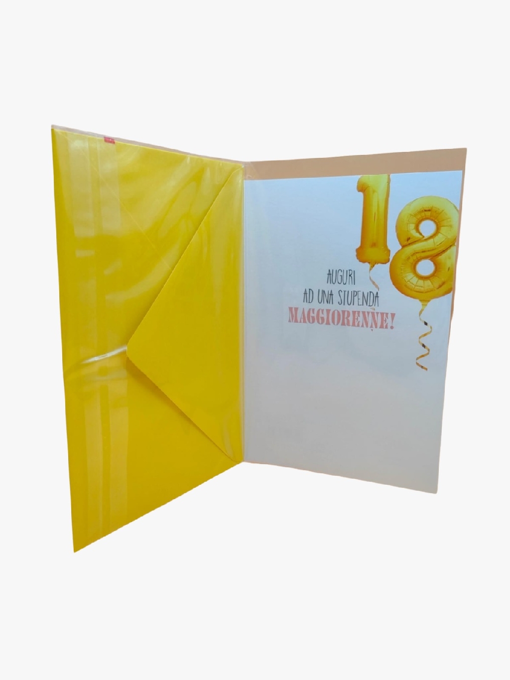 Biglietto Auguri 18 Anni Originale - Tanti Auguri Per Ragazza E Ragazzo - Interno Vuoto Per Messaggio Personale - Con Busta Kraft - Numero 52 - 2